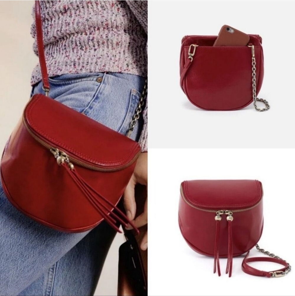 NWOT HOBO Foster Cardinal Leather Crossbody ➕️ Dust Bag